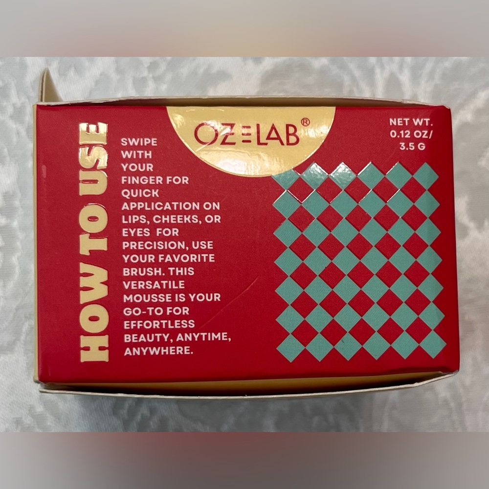 Oz Lab Lip & Cheek Mousse in Cherry Fondant NWT - Picture 6 of 7
